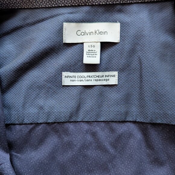 Blue Patterned Non-Iron Dress Shirt - Picture 2 of 2